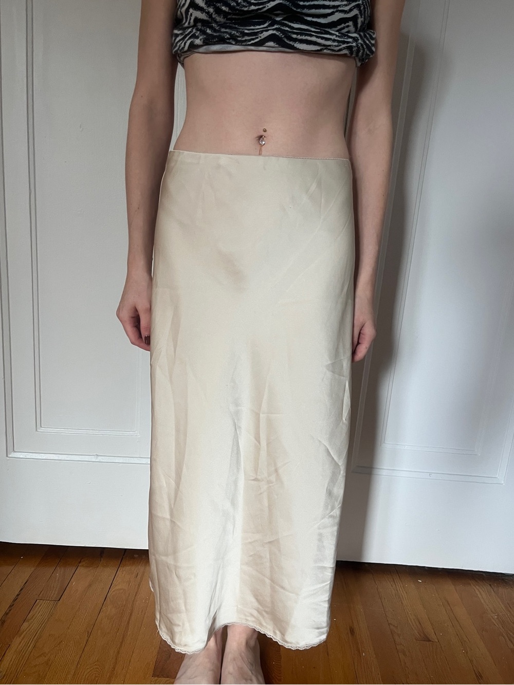House of Harlow maxi satin skirt